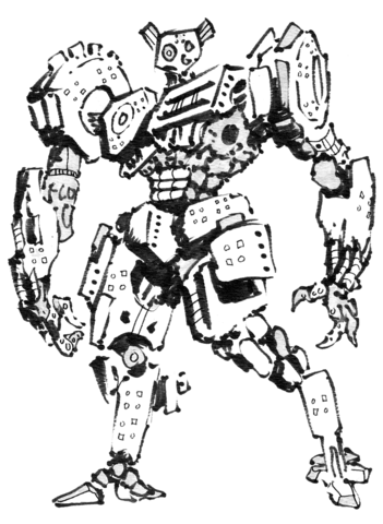 Sci Fi Robot   Whyking Coloring Page